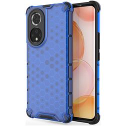 Mobigear Honeycomb HONOR 50 Hoesje Hardcase Backcover Shockproof - Blauw