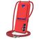 Mobigear Lanyard Card Samsung Galaxy S24 FE Siliconen Hoesje met koord en Pasjeshouder - Rood