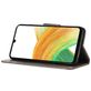 Mobigear Flowers Samsung Galaxy A36 Hoesje Bookcase Portemonnee - Grijs