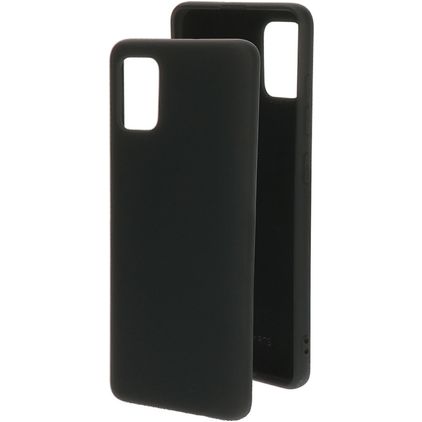 Mobiparts Samsung Galaxy A51 Siliconen Hoesje Backcover - Zwart