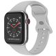 Mobigear Sport Dual Siliconen Apple Watch Bandje Druksluiting - 42/41/40/38 mm - Grijs
