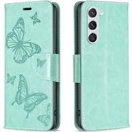 Mobigear Butterfly Samsung Galaxy S23 Hoesje Bookcase Portemonnee - Groen
