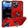 Mobigear Armor Ring iPhone 15 Pro Hoesje Hardcase Backcover Shockproof met Ringhouder - Rood