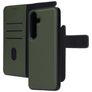 Mobiparts Samsung Galaxy S25 Hoesje Echt Leer Uitneembare 2in1 Bookcase Portemonnee - Groen