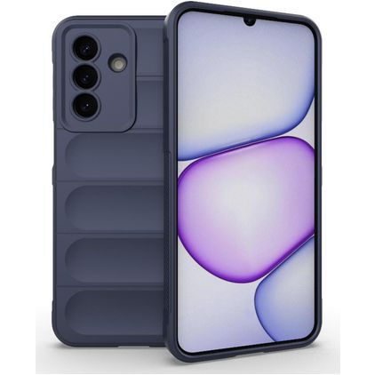 Mobigear Bumpy Samsung Galaxy A27 Hoesje Flexibel TPU Backcover - Blauw