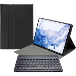 Mobilize Detachable Bluetooth Keyboard Samsung Galaxy Tab S7 Plus Hoes QWERTY Bluetooth Toetsenbord Bookcase - Zwart