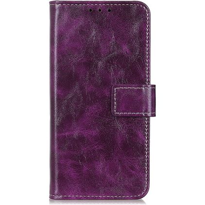 Mobigear Basic OPPO A76 Hoesje Bookcase Portemonnee - Paars