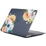 Mobigear Design MacBook Air 11 Inch (2010-2016) Hoes Hardshell Laptopcover MacBook Case - Bloemen Zwart - Model A1370 / A1465