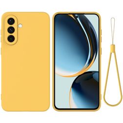 Mobigear Rubber Touch Samsung Galaxy A56 Siliconen Hoesje Backcover - Geel