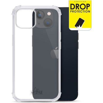 My Style Protective Flex Doorzichtig iPhone 13 Mini Hoesje Flexibel TPU Backcover Shockproof - Transparant