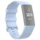 Mobigear Cross Siliconen Fitbit Charge 4 Bandje Gespsluiting - Babyblauw