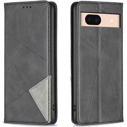 Mobigear Rhombus Slim Google Pixel 8a Hoesje Bookcase - Zwart