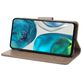 Mobigear Flowers Motorola Moto G82 Hoesje Bookcase Portemonnee - Grijs