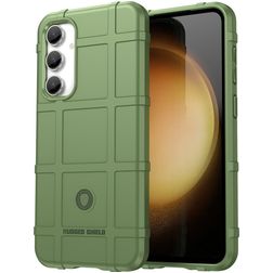 Mobigear Rugged Shield Samsung Galaxy S23 FE Hoesje Flexibel TPU Backcover Shockproof - Groen