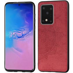 Mobigear Mandala Samsung Galaxy S20 Ultra Hoesje Hardcase Backcover - Rood