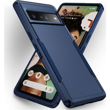 Mobigear Heavy Armor Google Pixel 7 Pro Hoesje Hardcase Backcover Shockproof - Blauw