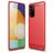 Mobigear Brushed Slim Samsung Galaxy A82 5G Hoesje Flexibel TPU Backcover - Rood