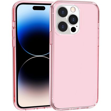 Mobigear Crystal iPhone 14 Pro Max Hoesje Hardcase Backcover - Roze