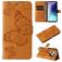 Mobigear Butterfly Xiaomi Redmi 14C Hoesje Bookcase Portemonnee - Cognac