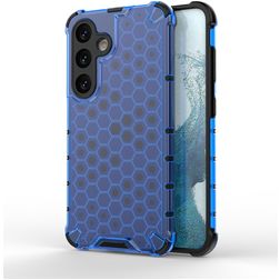 Mobigear Honeycomb Samsung Galaxy S24 Hoesje Hardcase Backcover Shockproof - Blauw