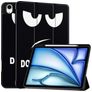 Mobigear Tri-Fold iPad Air 13 Inch (2026) Hoes Bookcase + Stylus Houder - Do Not Touch