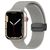 Mobigear Sport Mag Siliconen Apple Watch Bandje Magneetsluiting - 42/41/40/38 mm - Grijs