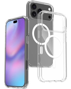 Mobigear Crystal Doorzichtig iPhone 17 Pro Max MagSafe Hoesje Hardcase Backcover - Transparant
