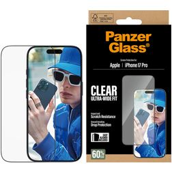 PanzerGlass Ultra-Wide Fit iPhone 17 Pro Glazen Screenprotector - Case Friendly