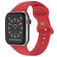 Mobigear Sport Dual Siliconen Apple Watch Bandje Druksluiting - 49/46/45/44 mm - Donkerrood