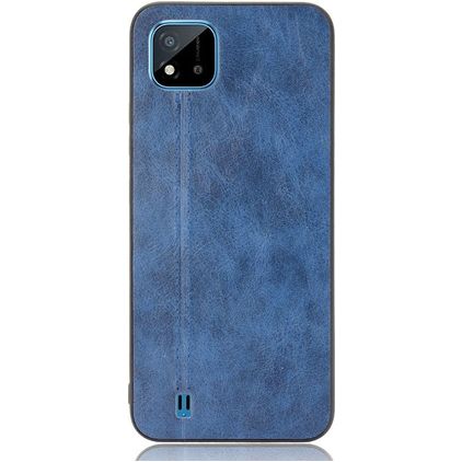 Mobigear Stitch Realme C11 (2020) Hoesje Backcover - Blauw