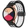 Mobigear Sport Plus Mag Siliconen Smartwatch Bandje Magneetsluiting - Universeel 22 mm connector - Zwart / Wit