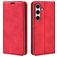 Mobigear Retro Slim Samsung Galaxy S24 FE Hoesje Bookcase Portemonnee - Rood