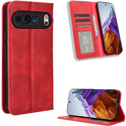 Mobigear Sensation Google Pixel 9 Pro Hoesje Bookcase Portemonnee - Rood