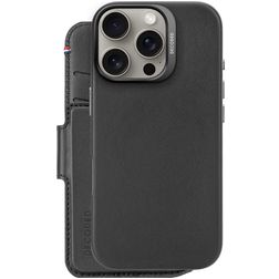Decoded Detachable Wallet iPhone 16 Pro MagSafe Hoesje Echt Leer Uitneembare 2in1 Bookcase Portemonnee - Zwart