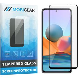 Mobigear Premium Xiaomi Redmi Note 10 Pro Glazen Screenprotector - Case Friendly - Zwart