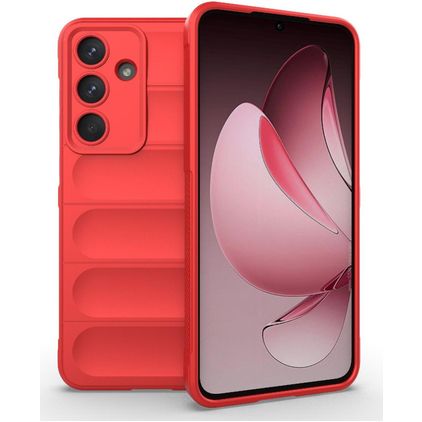 Mobigear Bumpy Samsung Galaxy S25 FE Hoesje Flexibel TPU Backcover - Rood