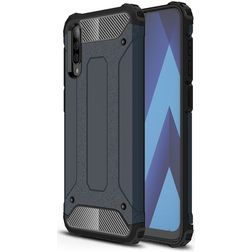 Mobigear Outdoor Samsung Galaxy A70 Hoesje Hardcase Backcover Shockproof - Marineblauw