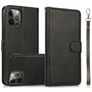 Mobigear Wallet iPhone 16 Pro Max Hoesje Uitneembare 2in1 Bookcase Portemonnee - Zwart