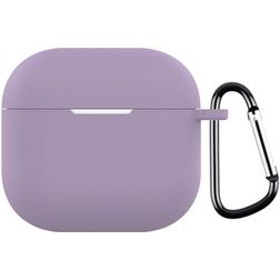 Mobigear Colors Apple AirPods 4 Hoesje Flexibel Siliconen - Paars