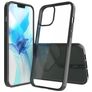 Mobigear Crystal iPhone 12 Pro Max Hoesje Hardcase Backcover - Zwart / Transparant