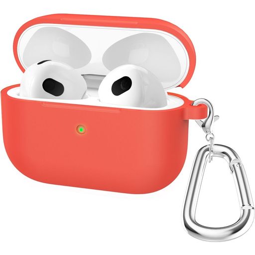 Mobigear Classic Apple AirPods 3 Hoesje Flexibel Siliconen - Rood