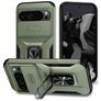 Mobigear Armor Ring Cam Slide Google Pixel 9 Pro XL Hoesje Hardcase Backcover Shockproof met Ringhouder en Camera Slider - Groen