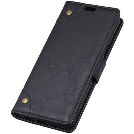 Mobigear Ranch Motorola One Power Hoesje Bookcase Portemonnee - Zwart