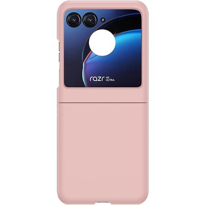Mobigear Colors Motorola Razr 40 Ultra Hoesje Hardcase Backcover - Pastelroze