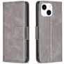 Mobigear Excellent iPhone 15 Hoesje Bookcase Portemonnee - Grijs