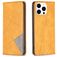 Mobigear Rhombus Slim iPhone 16 Pro Hoesje Bookcase - Cognac