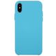 Mobigear Rubber Touch iPhone XS Siliconen Hoesje Backcover - Blauw