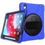 Mobigear SureGrip XGuard iPad Pro 11 Inch (2024) Hoes Hard Kunststof,Siliconen Backcover + Stylus Houder + Schouderband + Standaard - Blauw