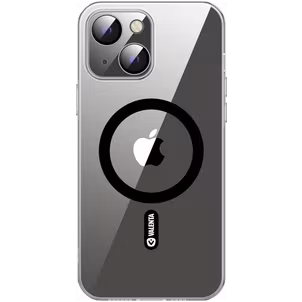 Valenta Doorzichtig iPhone 14 MagSafe Hoesje Gehard Glas Backcover - Transparant