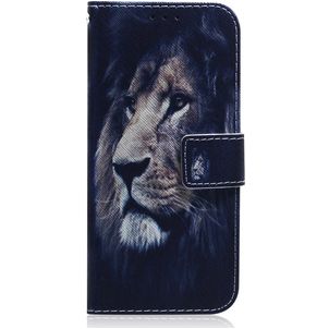 Mobigear Design Huawei P40 Hoesje Bookcase Portemonnee - Leeuw